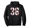 Baseball Mom 36 Jersey Baseball Favorite Hoodie - Unique Graphic Men Women - T-Shirt, Sweatshirt, Hoodie