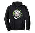 Monster Or Animal Claw Holding Baseball Hoodie - Minimalist Print Unisex - T-Shirt, Sweatshirt, Hoodie