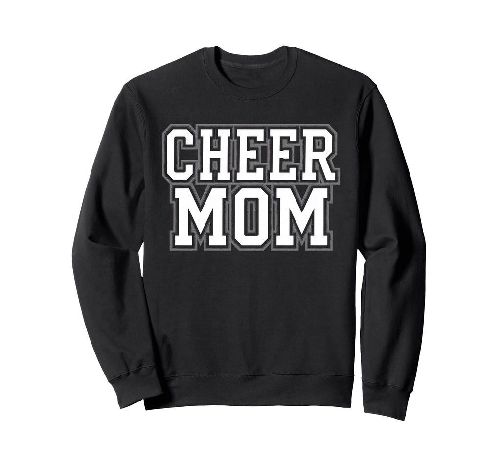 Cheer Mom Mother Bow Cheerleader Sweatshirt - Novelty Apparel Men Women - T-Shirt, Sweatshirt, Hoodie