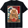 Anime For Men Women Kids Capybara Noodles - Adult & Kids T-Shirts, Sweatshirts & Hoodies apparel design preview 1