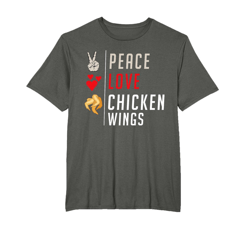 Peace Love Chicken Wings T-Shirt - Trendy Graphic Unisex - T-Shirt, Sweatshirt, Hoodie