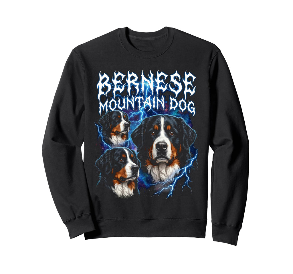 Bernese Mountain Dog 90S Heavy Metal Sweatshirt - Graphic Print Men Women - T-Shirt, Sweatshirt, Hoodie