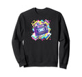 Cassette Tape Zigzags Hearts Sweatshirt - Casual Everyday Wear for Adults - T-Shirt, Sweatshirt, Hoodie