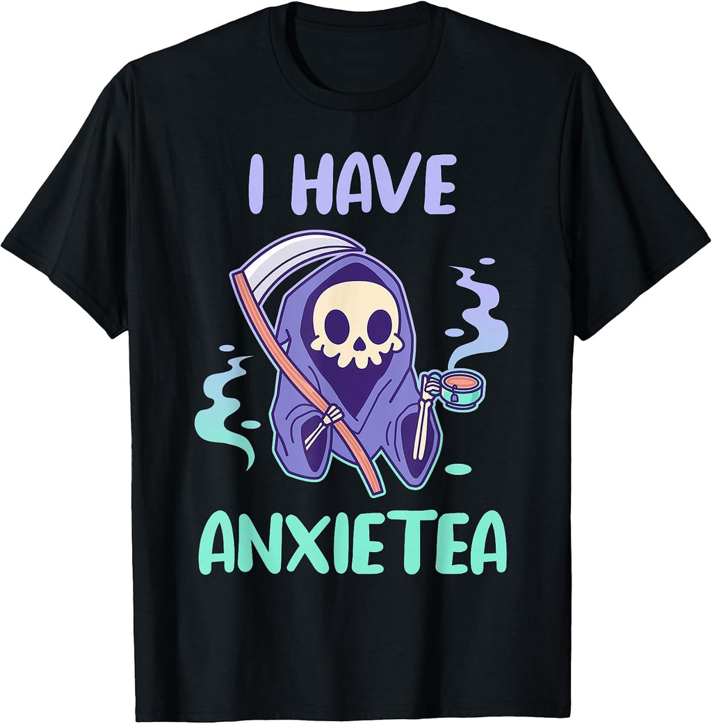 Kawaii Goth Emo I Have Anxietea - Adult & Kids T-Shirts, Sweatshirts & Hoodies apparel design preview 1