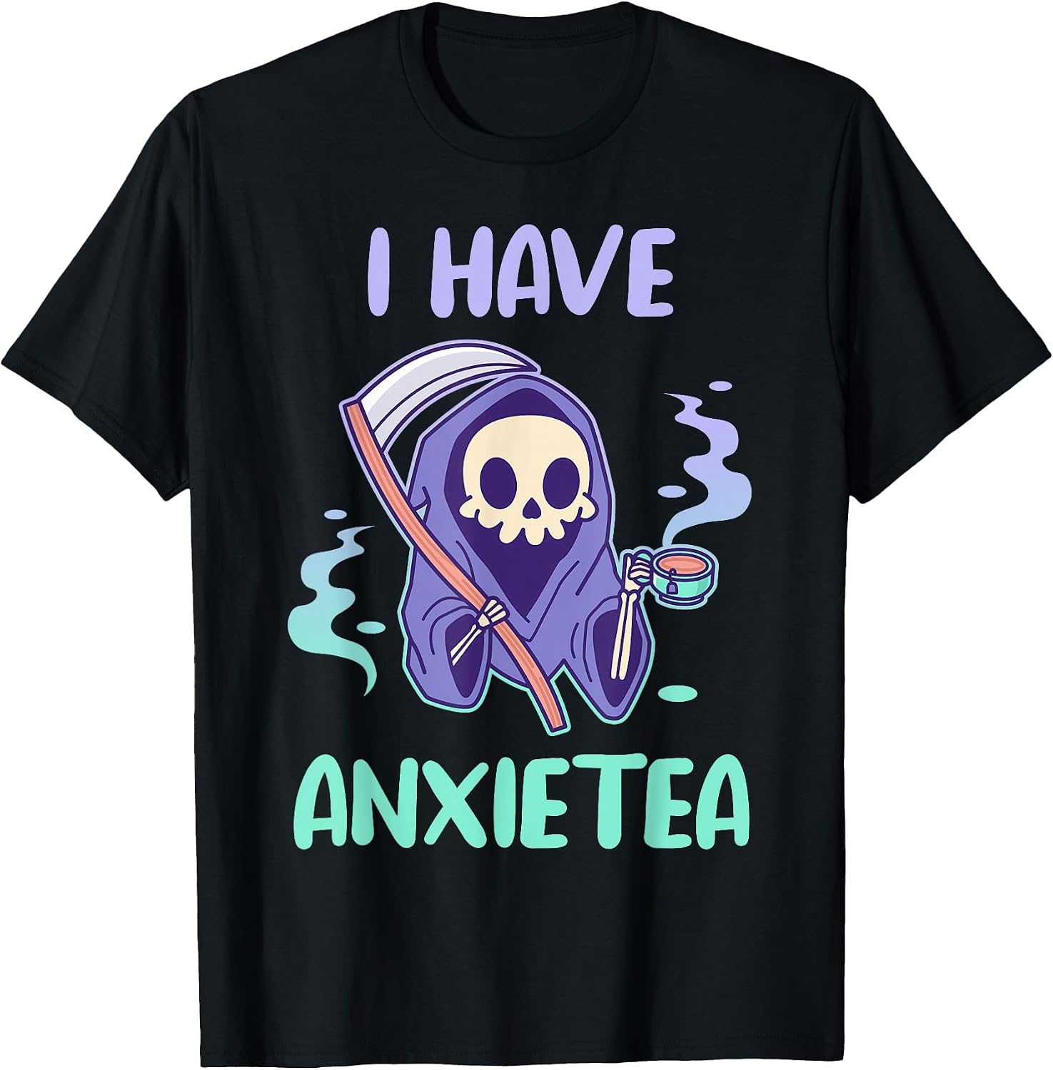 Kawaii Goth Emo I Have Anxietea - Adult & Kids T-Shirts, Sweatshirts & Hoodies apparel design preview 1