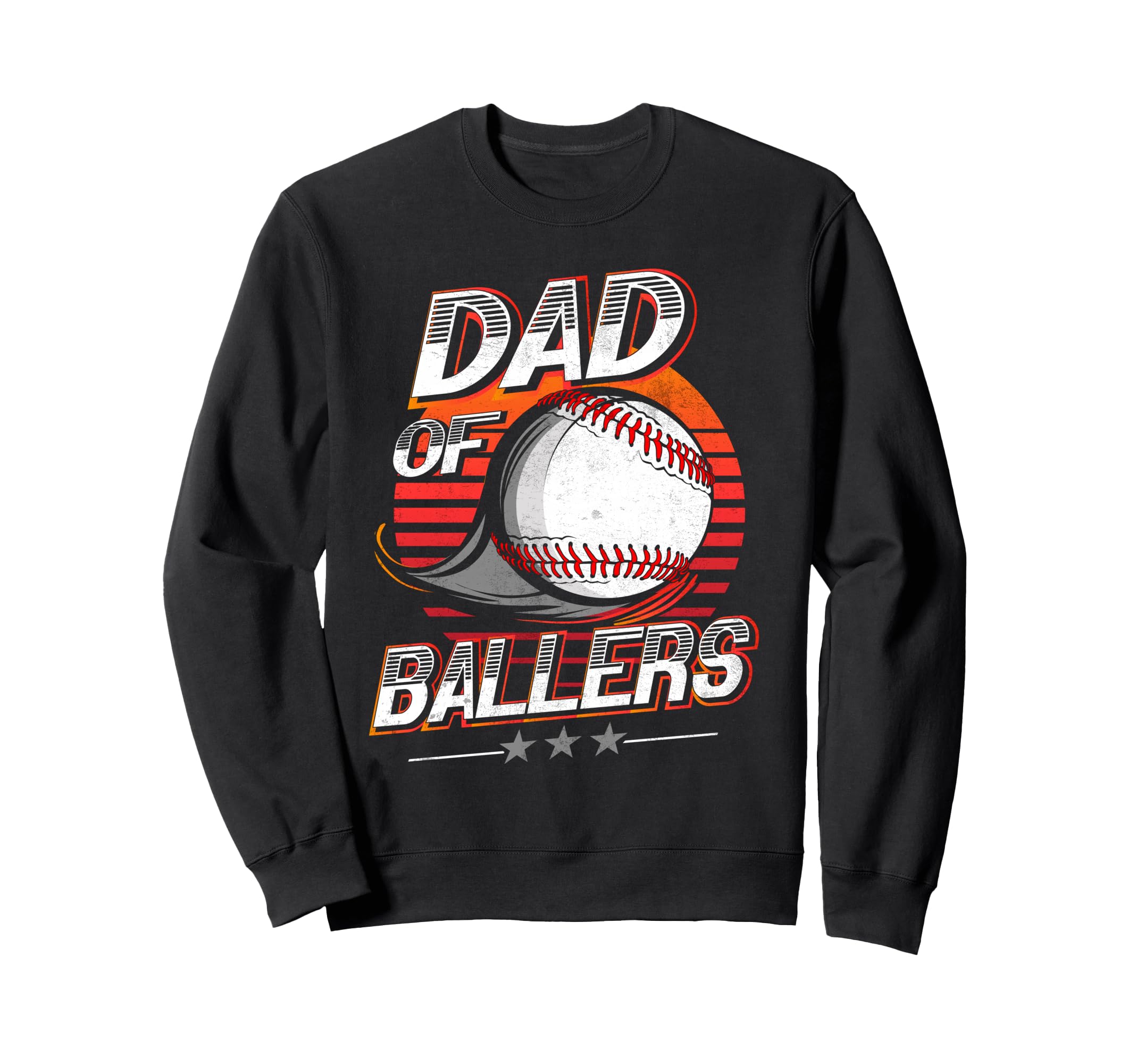 Dad Ballers Volleyball Baseball Dad Sweatshirt - Novelty Apparel Unisex - T-Shirt, Sweatshirt, Hoodie
