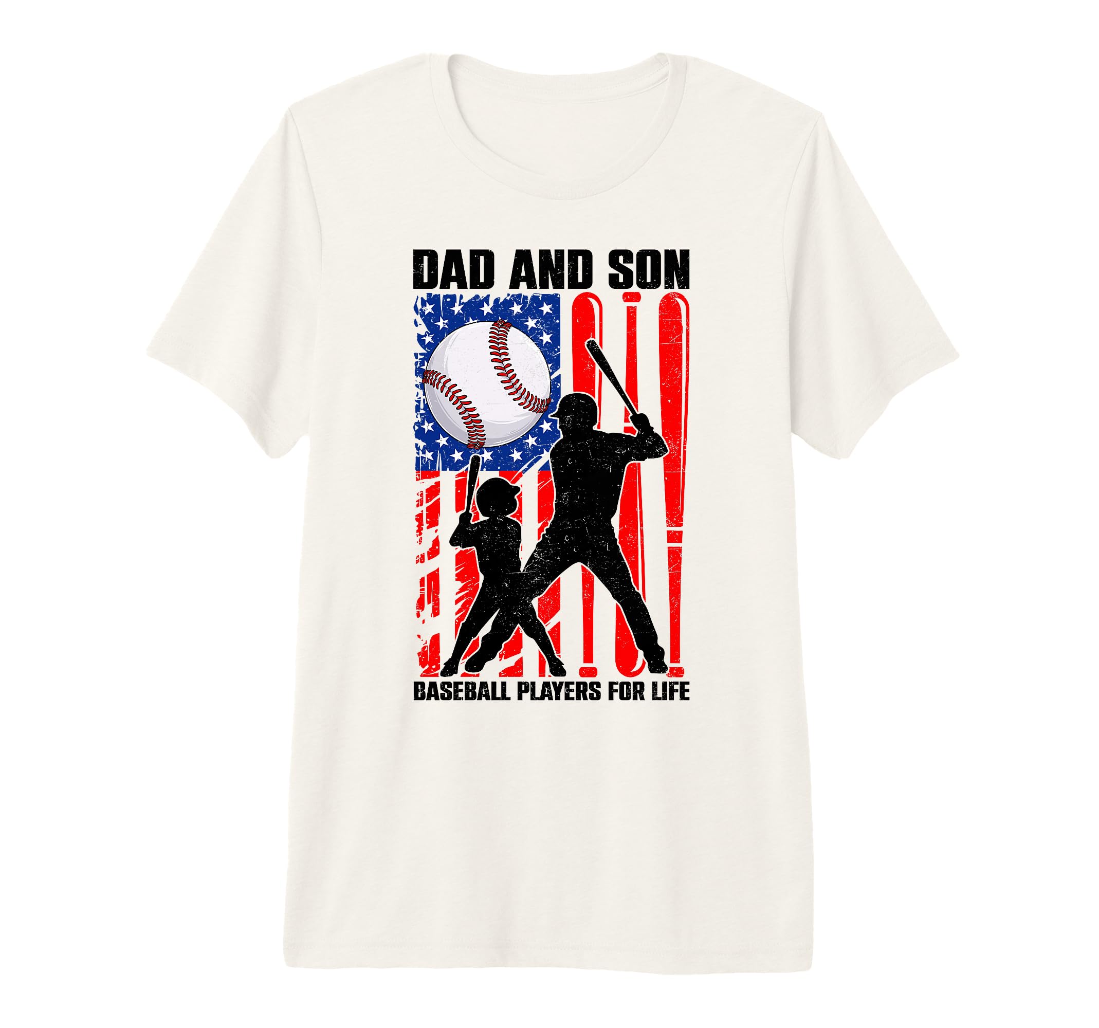 Dad Son Baseball Players Life Fathers T-Shirt - Novelty Apparel Men Women - T-Shirt, Sweatshirt, Hoodie