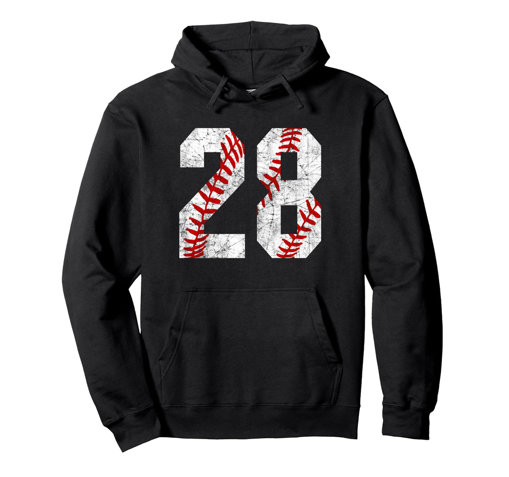 Baseball Mom 28 Jersey Baseball Hoodie - Custom Art Print Men Women - T-Shirt, Sweatshirt, Hoodie