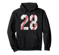 Baseball Mom 28 Jersey Baseball Hoodie - Custom Art Print Men Women - T-Shirt, Sweatshirt, Hoodie