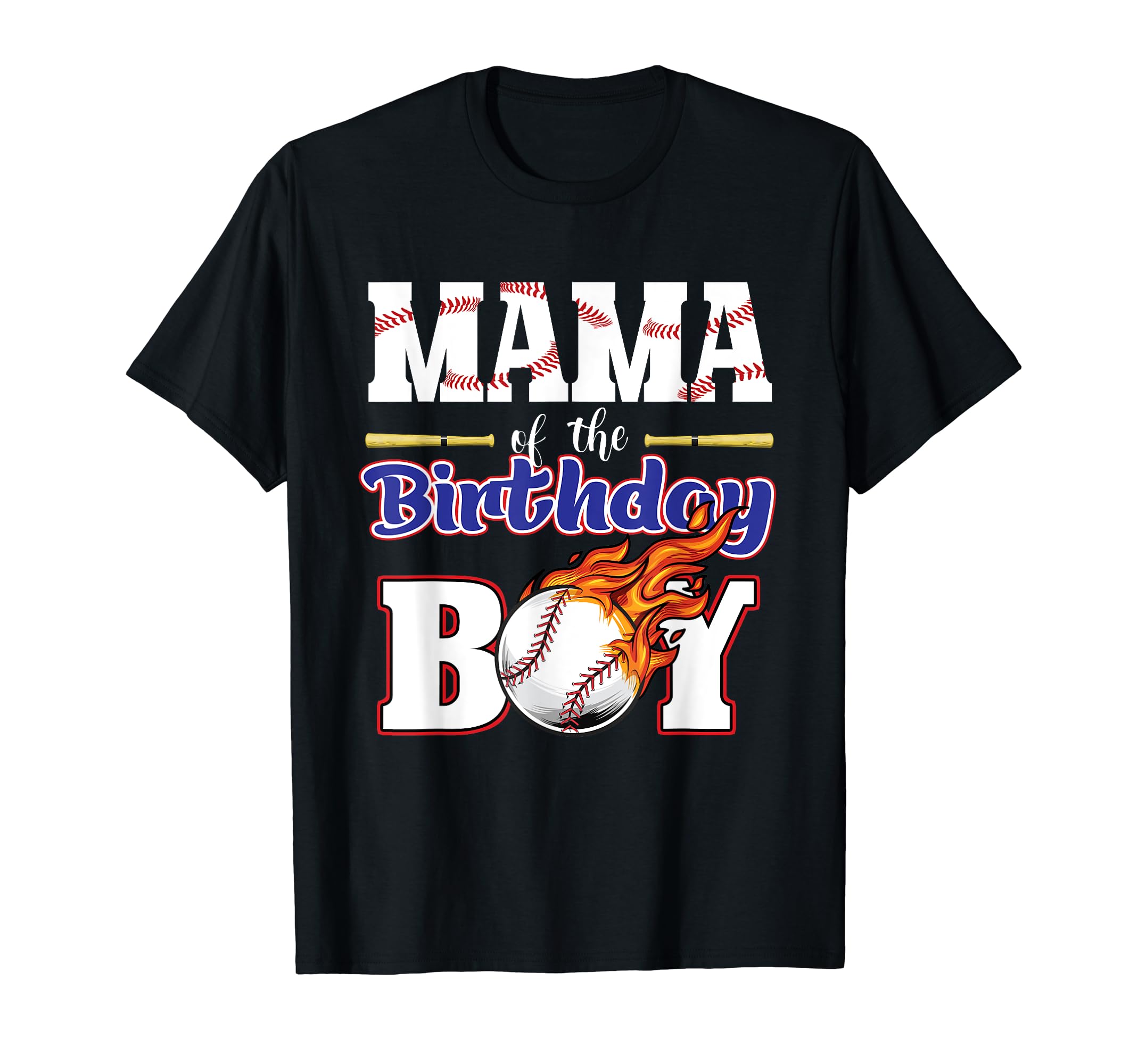 Mama Birthday Baseball Matching Family T-Shirt - Unique Graphic Unisex - T-Shirt, Sweatshirt, Hoodie