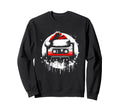 Cassette Tape Santa Hat Music Lover Sweatshirt - Custom Art Print Unisex - T-Shirt, Sweatshirt, Hoodie