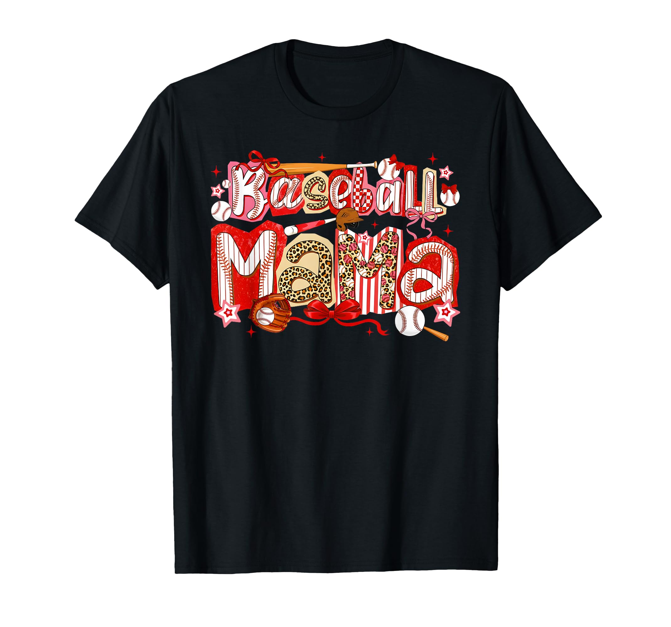 Preppy Baseball Mama Baseball Mom T-Shirt - Minimalist Print Men Women - T-Shirt, Sweatshirt, Hoodie
