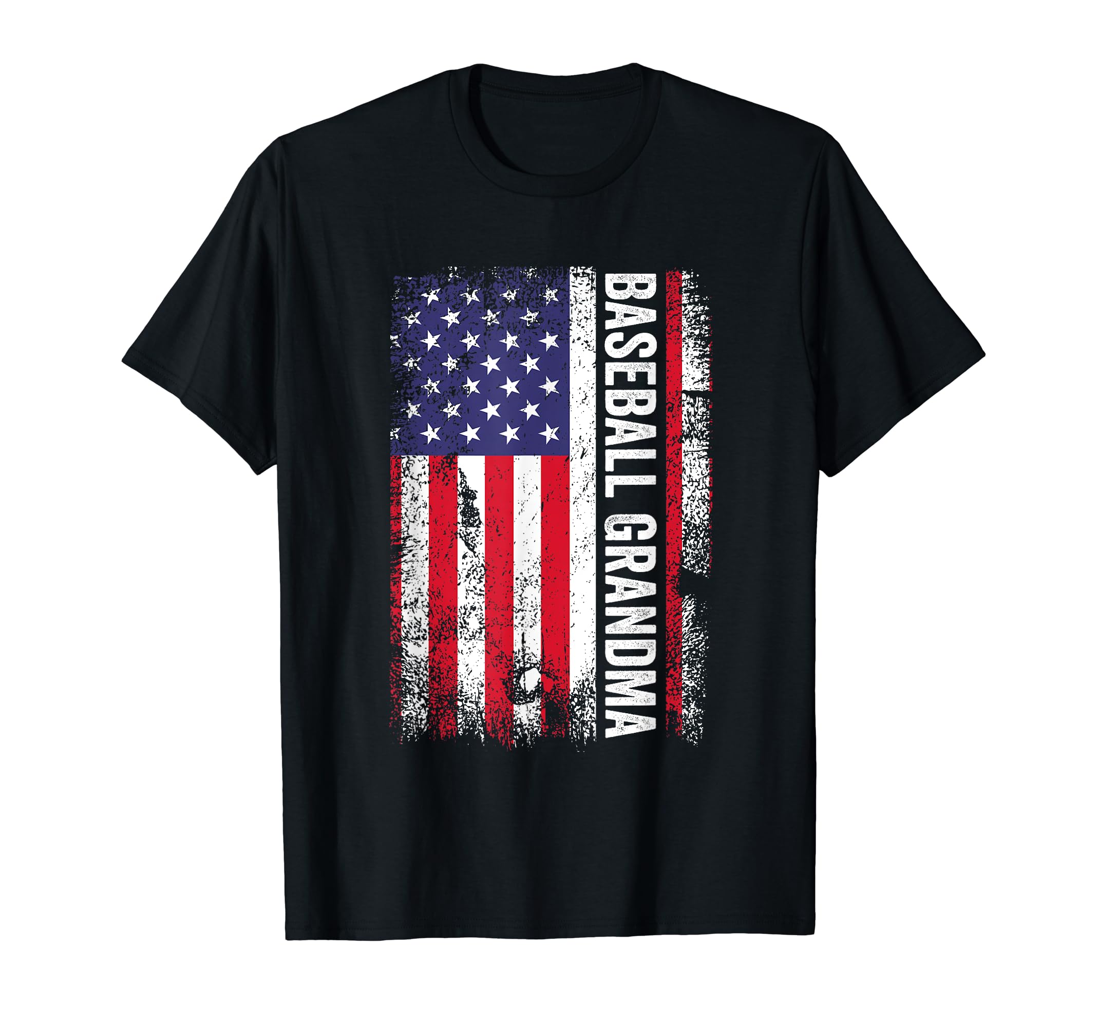 Baseball Grandma American Flag Usa T-Shirt - Fun Novelty Design Unisex - T-Shirt, Sweatshirt, Hoodie
