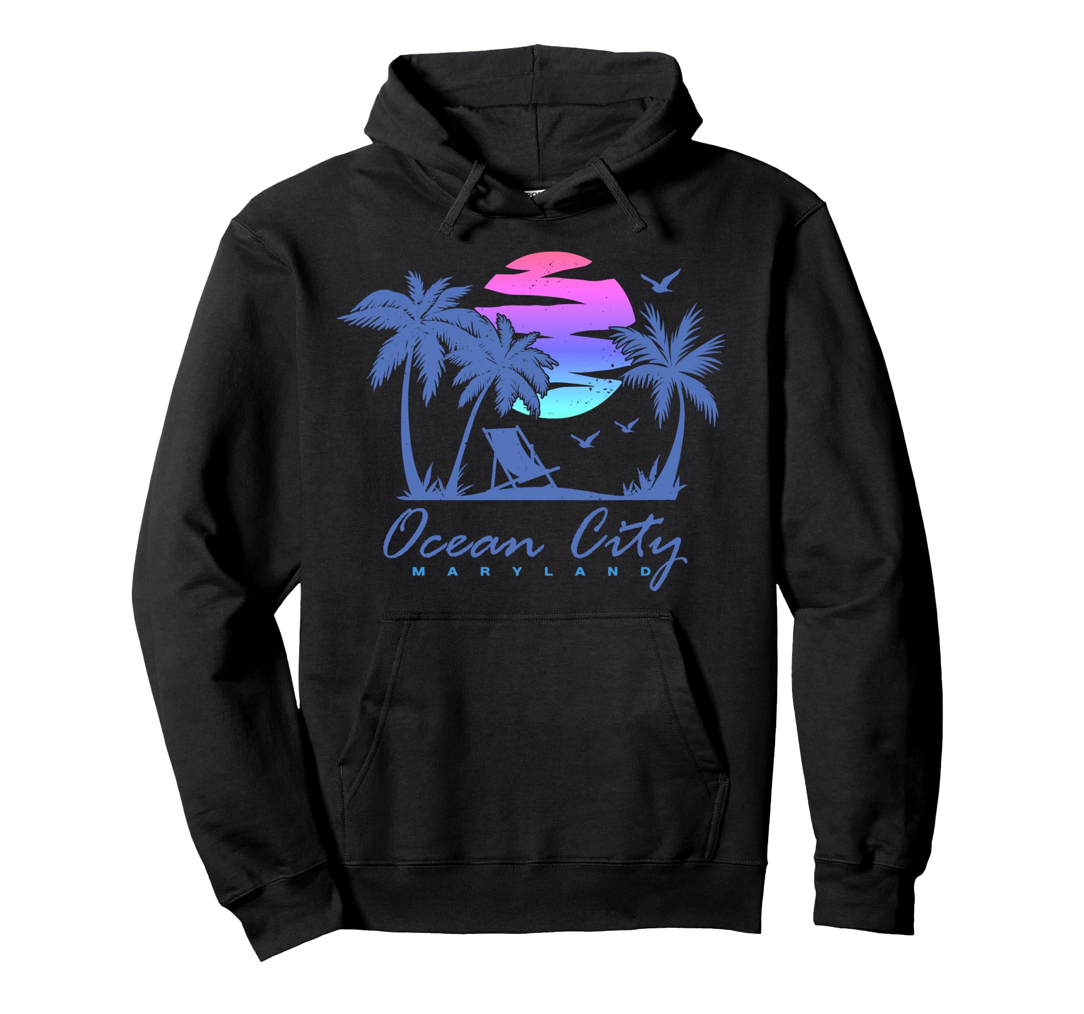 Ocean City Maryland Beach Vacation Trip Hoodie - Minimalist Print Unisex - T-Shirt, Sweatshirt, Hoodie
