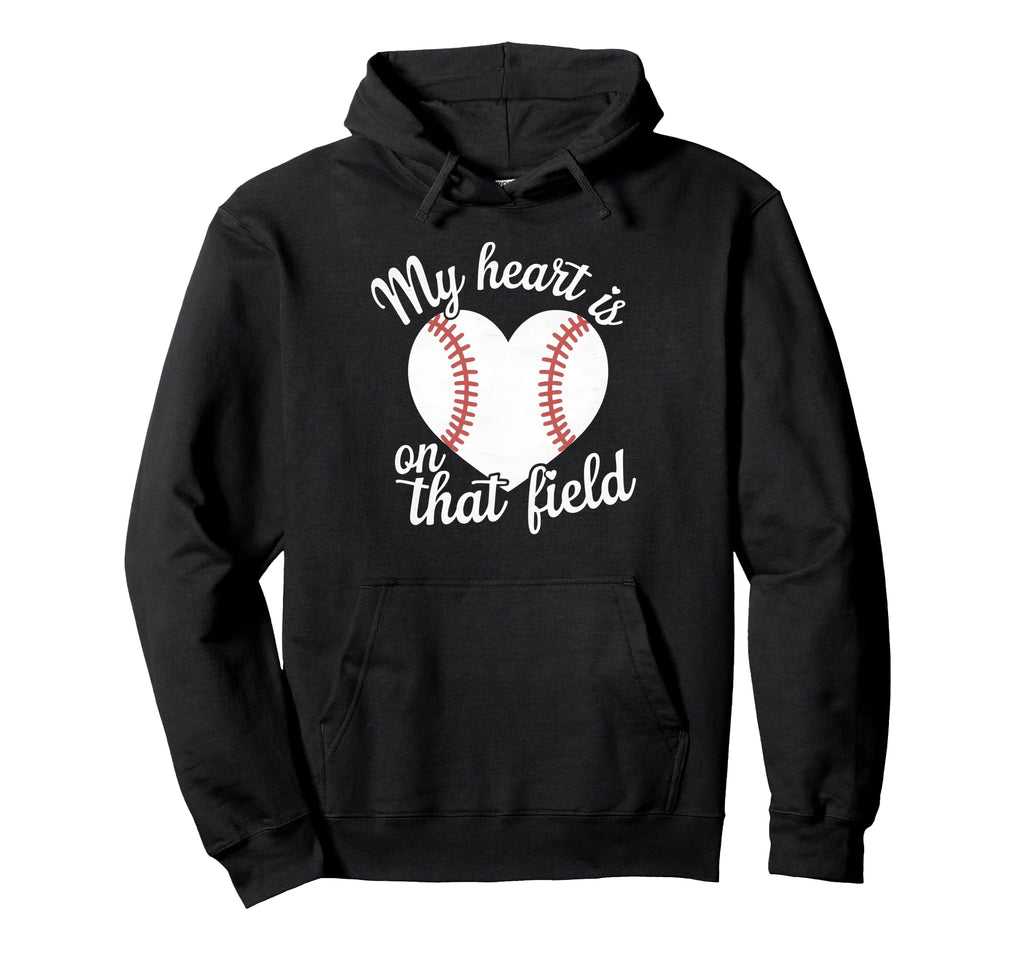 My Heart Is That Field Baseball Softball Hoodie - Aesthetic Graphic Unisex - T-Shirt, Sweatshirt, Hoodie