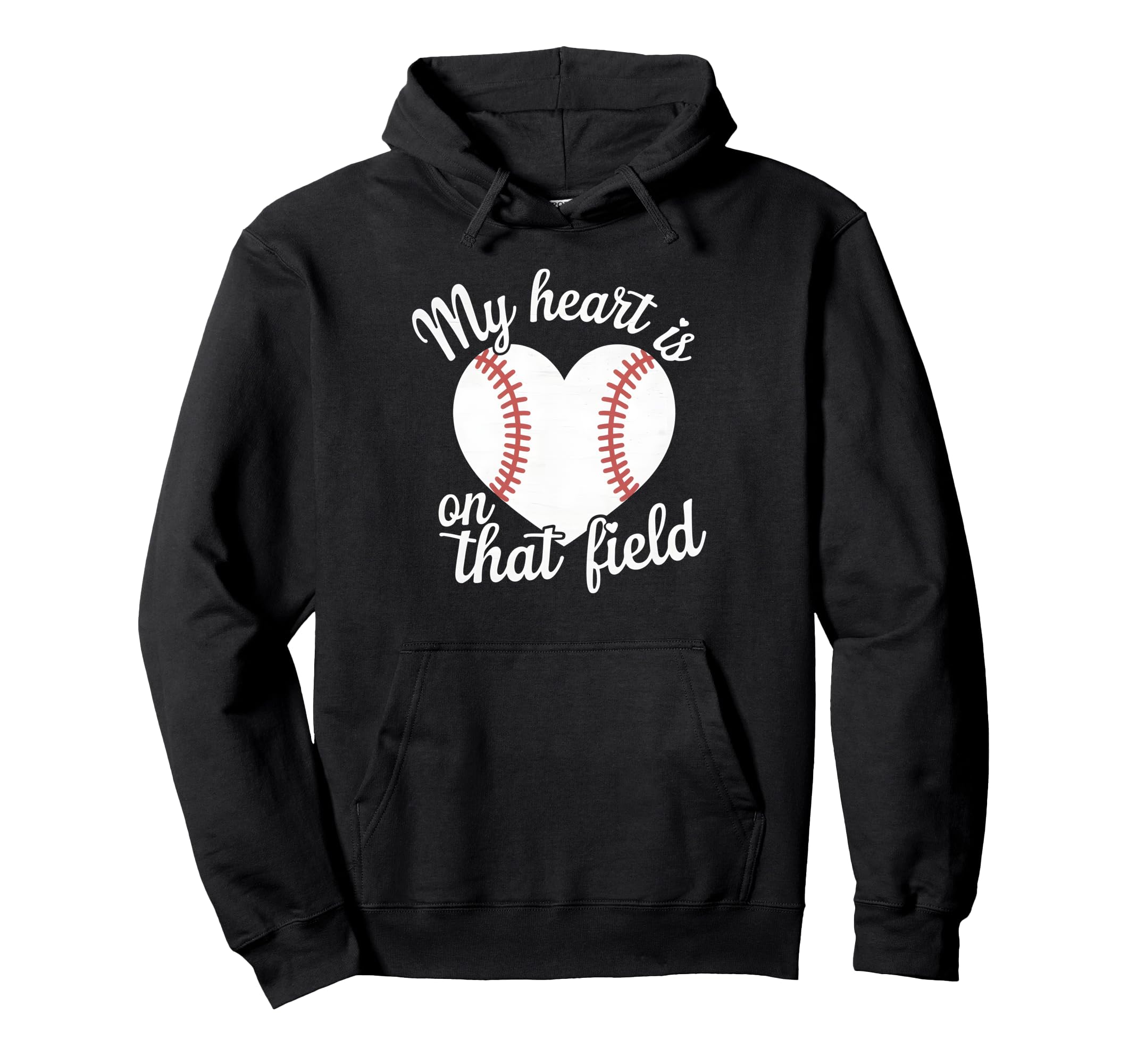 My Heart Is That Field Baseball Softball Hoodie - Aesthetic Graphic Unisex - T-Shirt, Sweatshirt, Hoodie