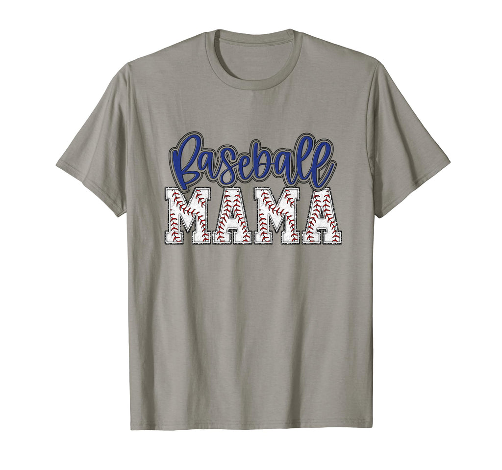 Baseball Mom Blue Baseball Mama T-Shirt - Casual Everyday Wear for Adults - T-Shirt, Sweatshirt, Hoodie