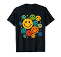 70S Colorful Happy Face T-Shirt - Streetwear Style Men Women - T-Shirt, Sweatshirt, Hoodie