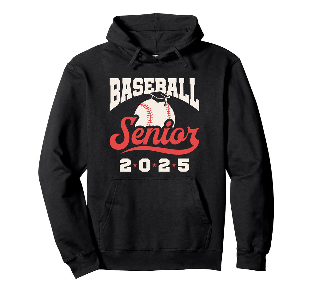 Class 2025 Baseball Senior Graduation Hoodie - Trendy Graphic for Adults - T-Shirt, Sweatshirt, Hoodie