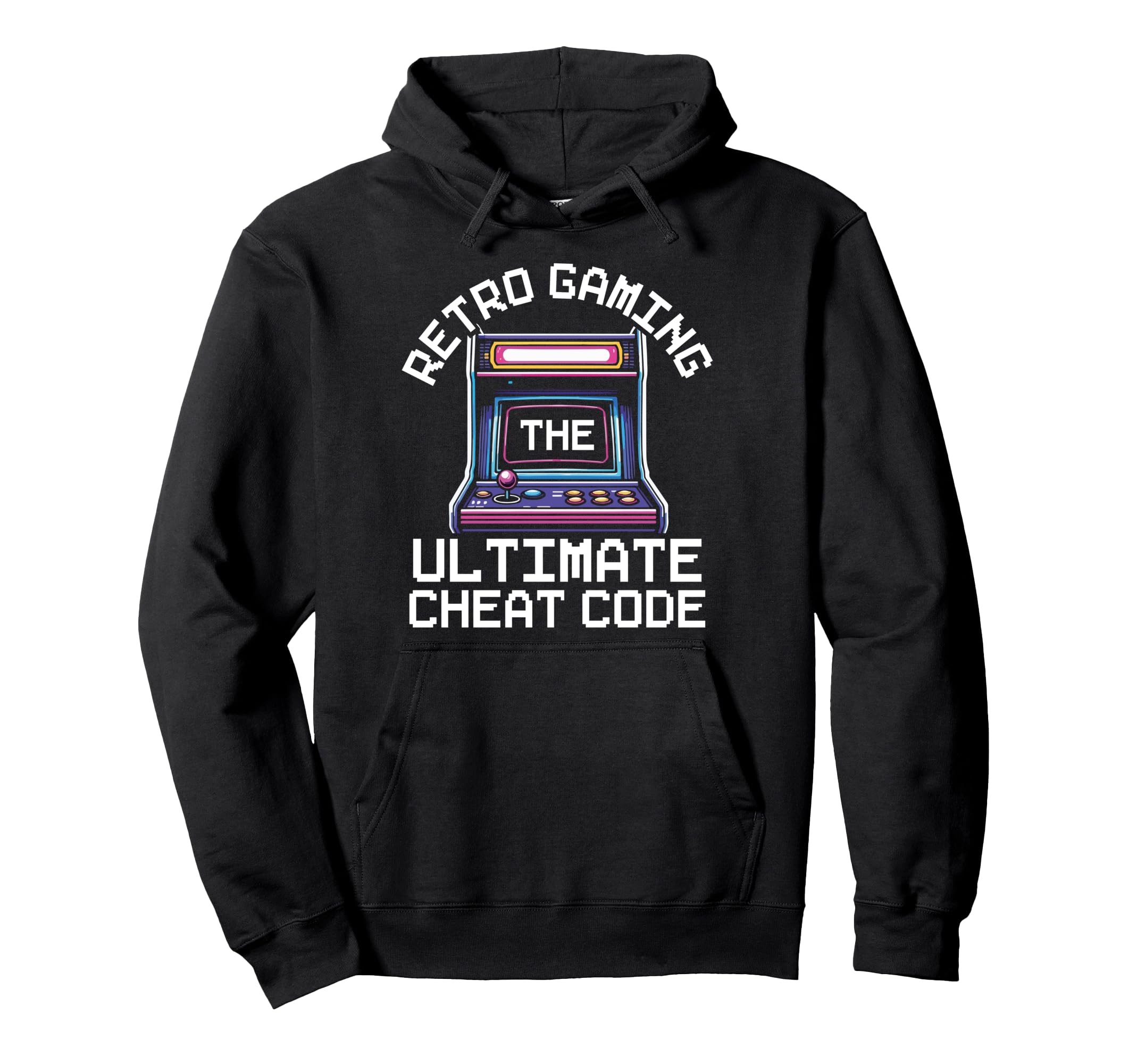 80S Arcade Nostalgia Pixel Art Video Games Hoodie - Graphic Print Men Women - T-Shirt, Sweatshirt, Hoodie