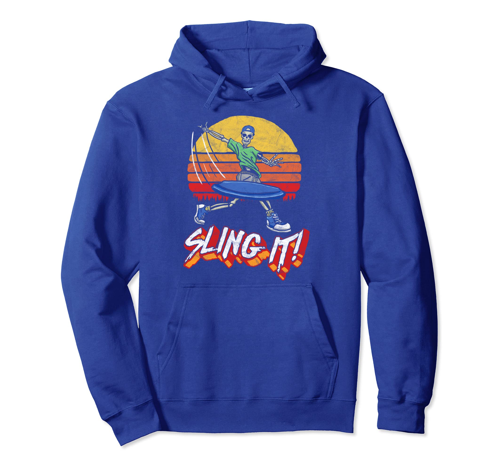Sling It Disc Golf Dead Driver Skeleton Hoodie - Aesthetic Graphic Unisex - T-Shirt, Sweatshirt, Hoodie
