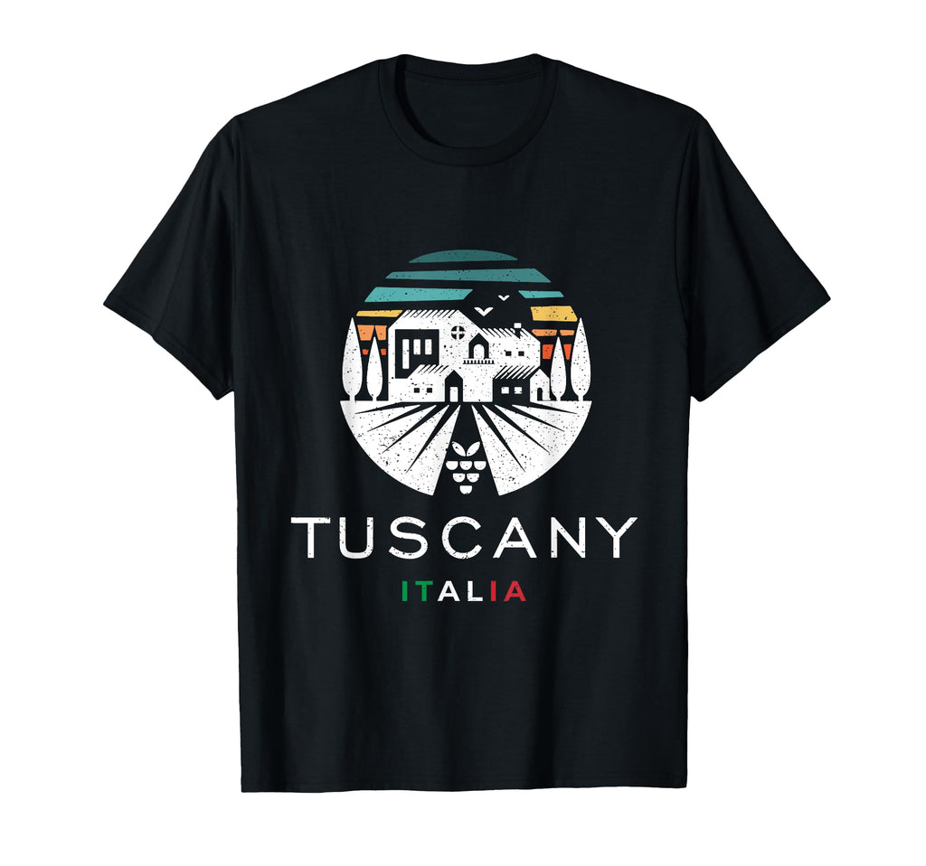 Tuscany Italy Vineyard Farm Sunset 1980S T-Shirt - Streetwear Style Unisex - T-Shirt, Sweatshirt, Hoodie