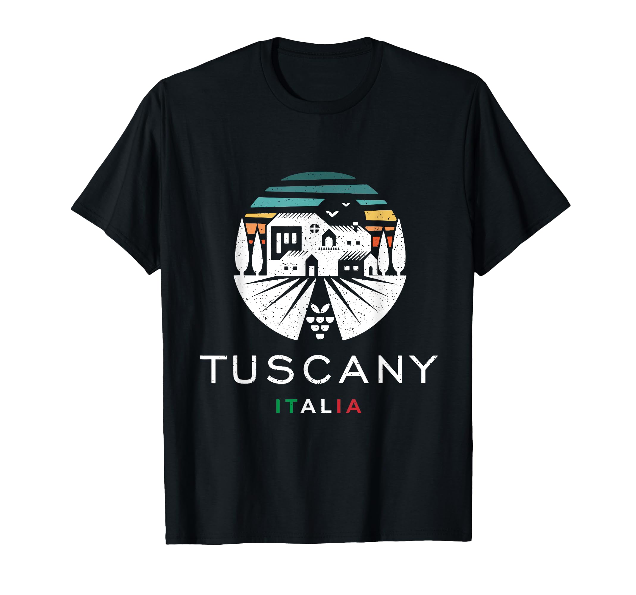 Tuscany Italy Vineyard Farm Sunset 1980S T-Shirt - Streetwear Style Unisex - T-Shirt, Sweatshirt, Hoodie