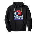 Big Wave Vaporwave Aesthetic 80S Anime Hoodie - Graphic Print Men Women - T-Shirt, Sweatshirt, Hoodie
