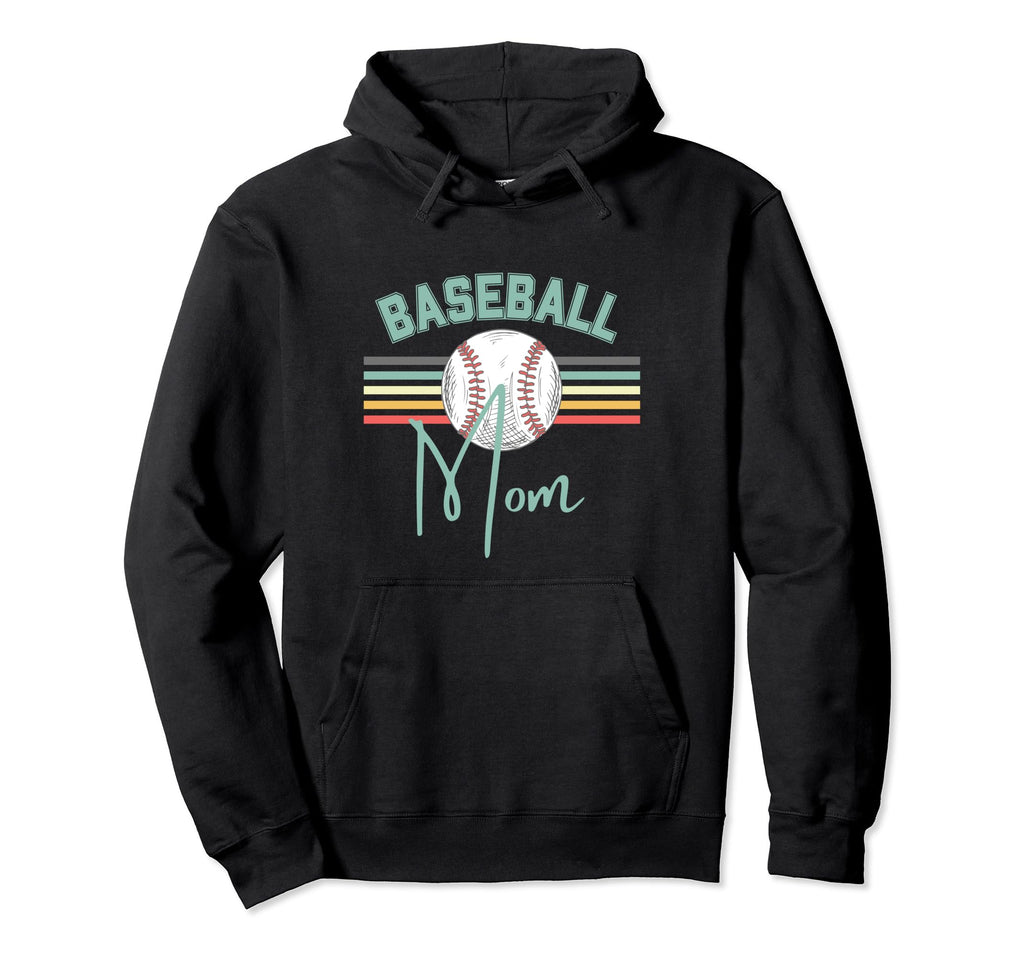 Baseball Mom Fun Hoodie - Aesthetic Graphic Men Women - T-Shirt, Sweatshirt, Hoodie