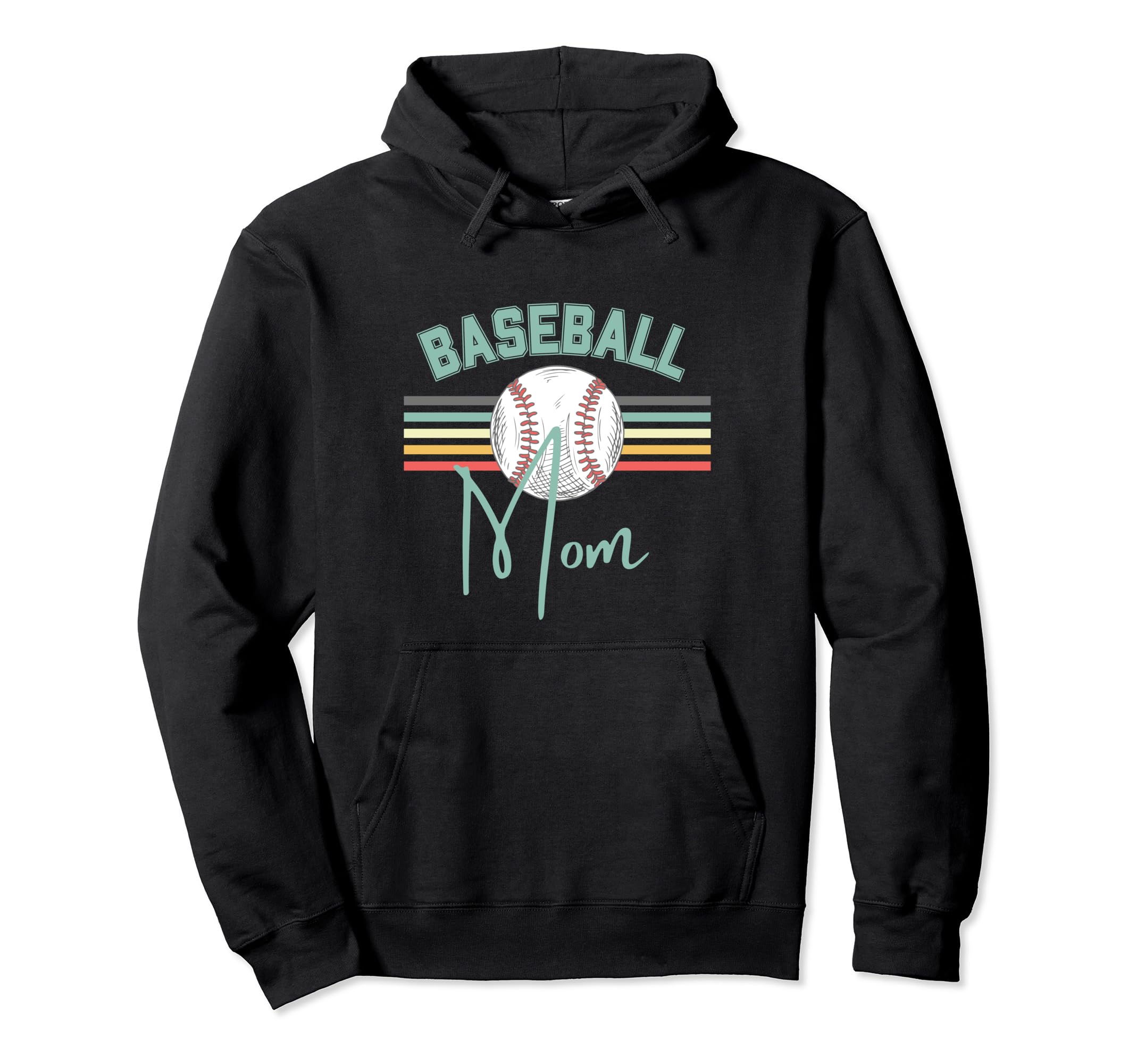 Baseball Mom Fun Hoodie - Aesthetic Graphic Men Women - T-Shirt, Sweatshirt, Hoodie