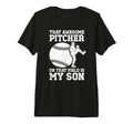 Baseball Pitcher Mom Proud Baseball T-Shirt - Unique Graphic Men Women - T-Shirt, Sweatshirt, Hoodie