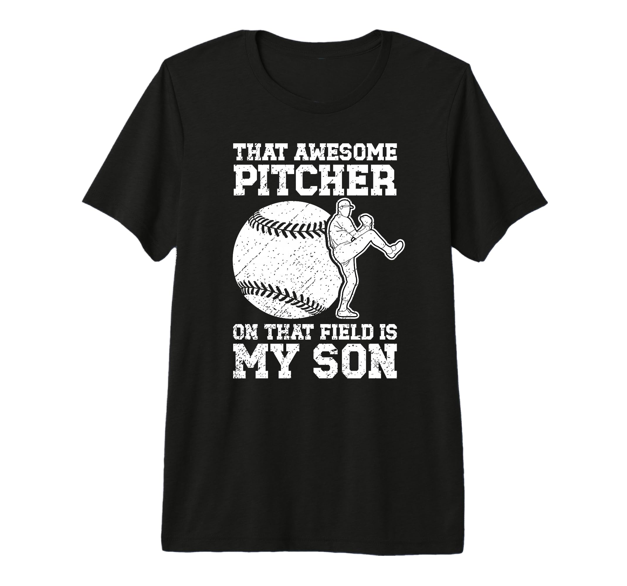 Baseball Pitcher Mom Proud Baseball T-Shirt - Unique Graphic Men Women - T-Shirt, Sweatshirt, Hoodie