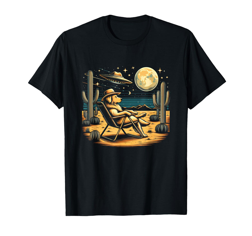 Howdy Golden Retriever Western Cowboy T-Shirt - Streetwear Style Unisex - T-Shirt, Sweatshirt, Hoodie
