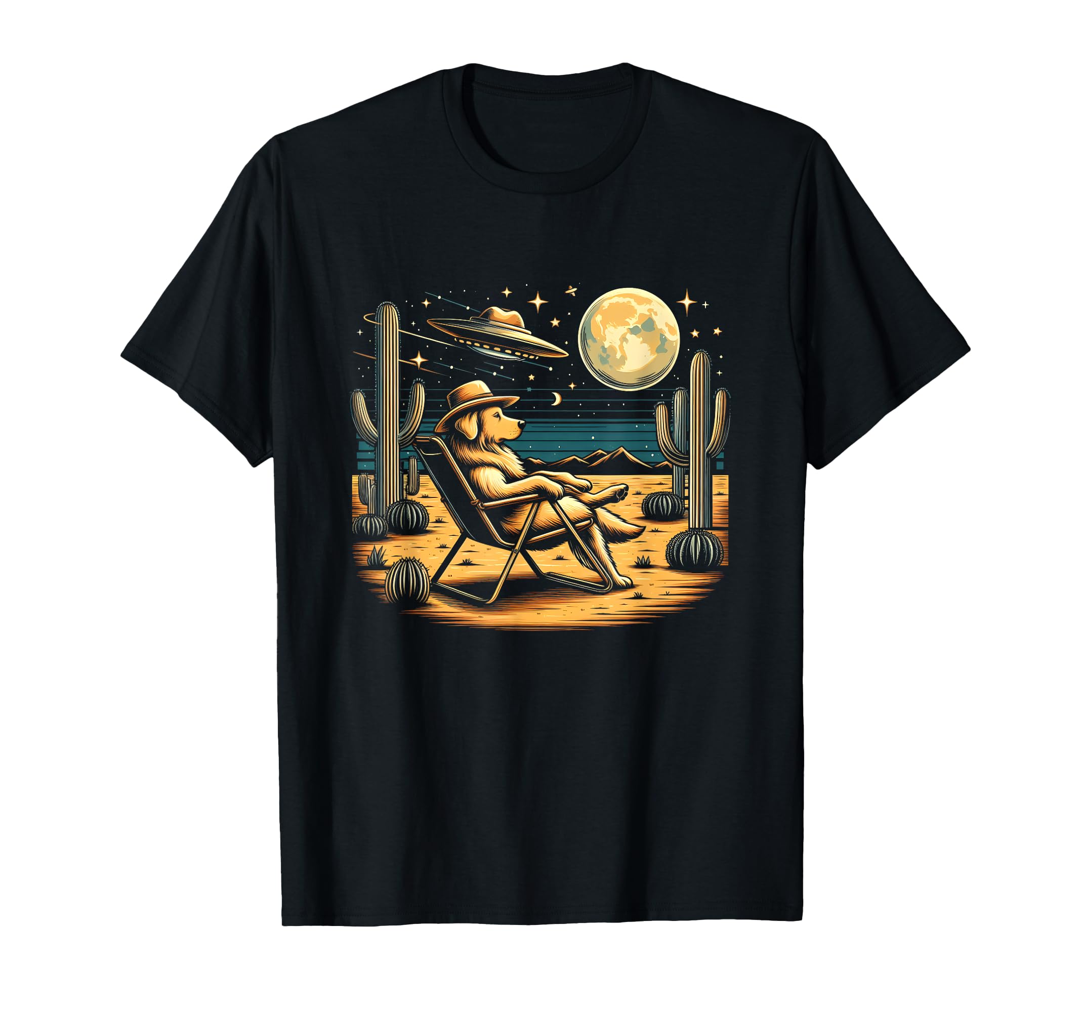 Howdy Golden Retriever Western Cowboy T-Shirt - Streetwear Style Unisex - T-Shirt, Sweatshirt, Hoodie