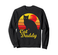 Cat Daddy Cat Dad Sunset Cats Sweatshirt - Trendy Graphic Men Women - T-Shirt, Sweatshirt, Hoodie