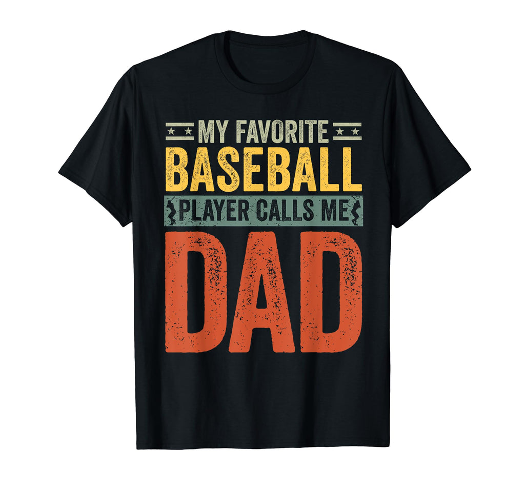 Baseball Dad My Favorite Baseball T-Shirt - Custom Art Print Men Women - T-Shirt, Sweatshirt, Hoodie