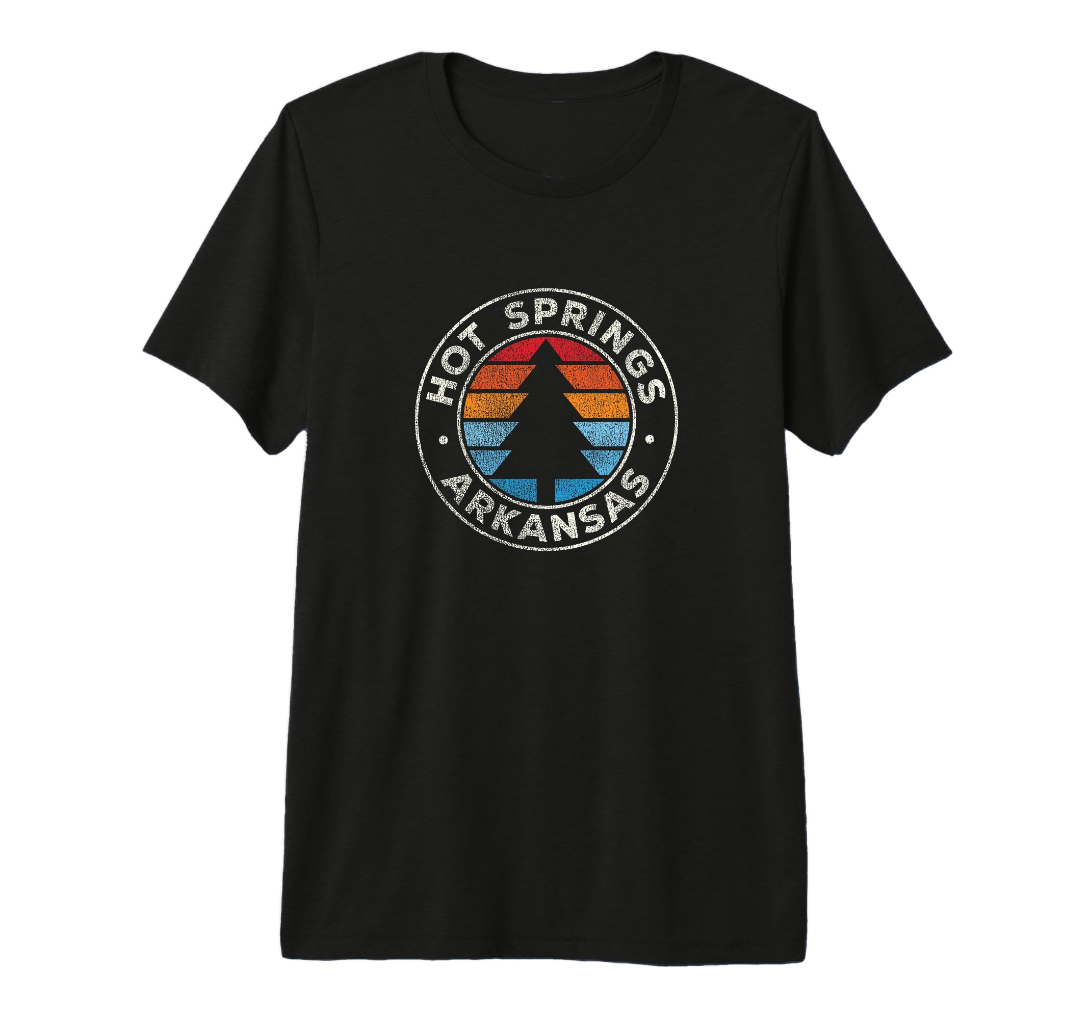 Hot Springs Arkansas 70S Tri Blend T-Shirt - Unique Graphic Unisex - T-Shirt, Sweatshirt, Hoodie