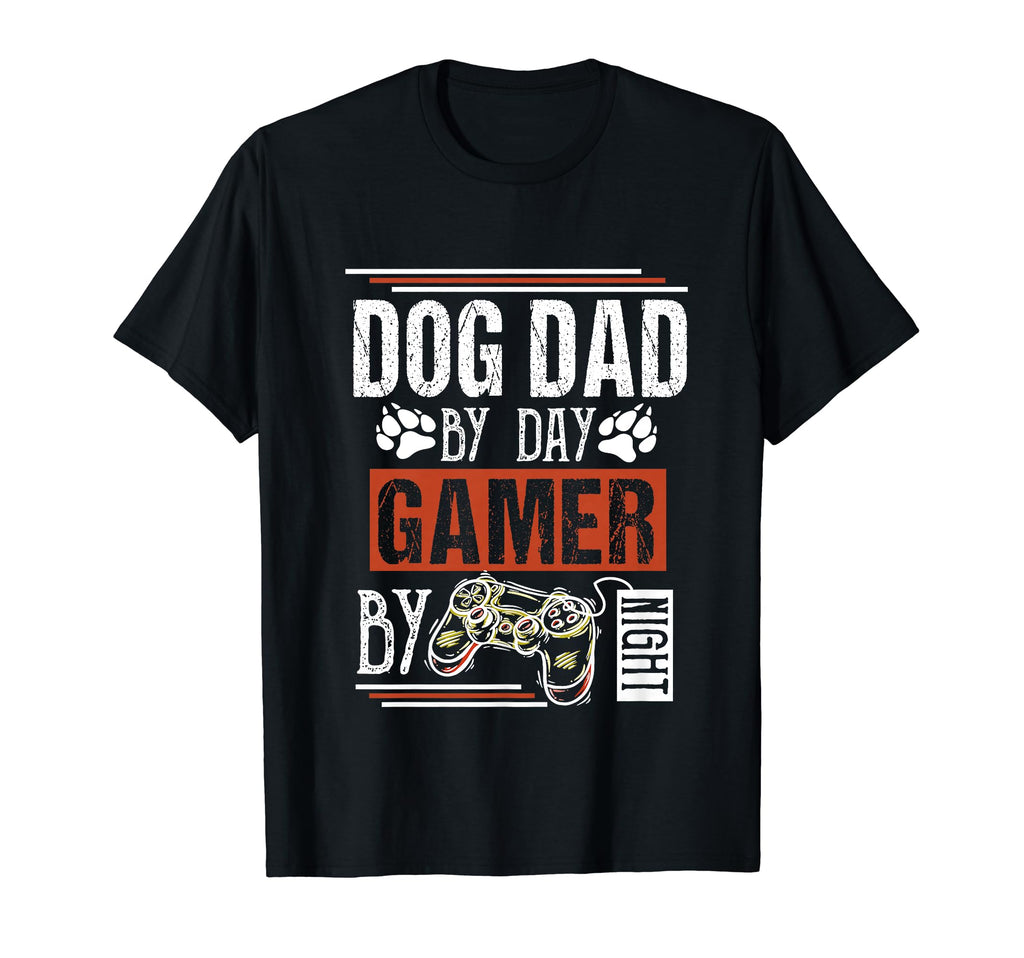 Mens Dog Dad Day Gamer Night T-Shirt - Casual Everyday Wear for Adults - T-Shirt, Sweatshirt, Hoodie