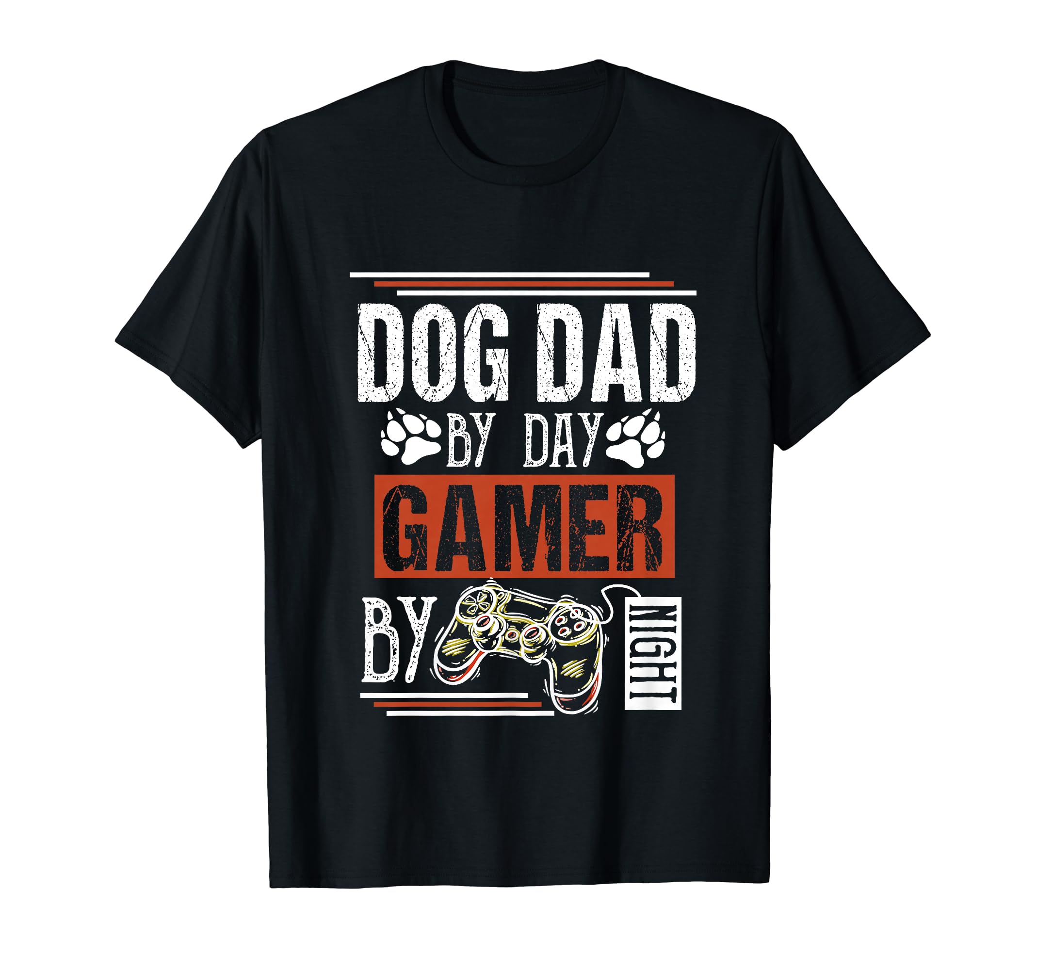 Mens Dog Dad Day Gamer Night T-Shirt - Casual Everyday Wear for Adults - T-Shirt, Sweatshirt, Hoodie