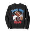 Football Moms Club Iced Coffee Sweatshirt - Fun Novelty Design Men Women - T-Shirt, Sweatshirt, Hoodie