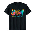 Peace Love Wolf Tie Dye T-Shirt - Casual Everyday Wear for Adults - T-Shirt, Sweatshirt, Hoodie