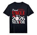 Mens Proud Uncle 2026 Senior Baseball T-Shirt - Unique Graphic for Adults - T-Shirt, Sweatshirt, Hoodie