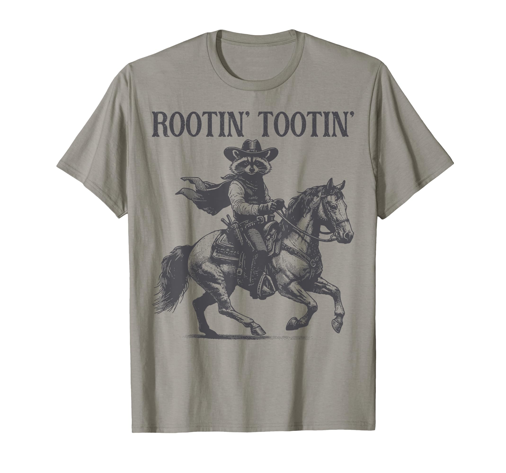Rootin Tootin Trash Panda Western T-Shirt - Novelty Apparel Men Women - T-Shirt, Sweatshirt, Hoodie