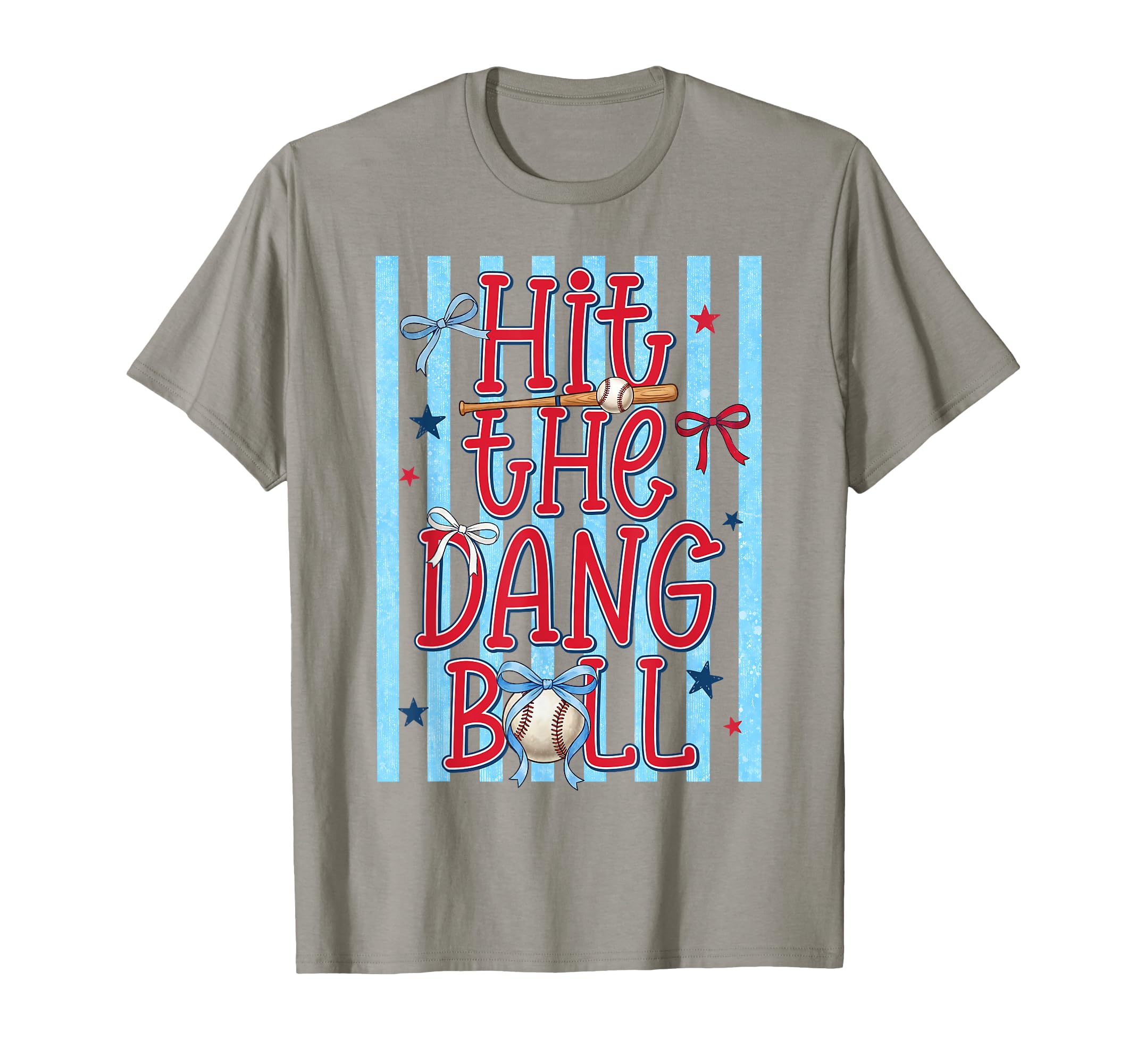 Hit Dang Ball Funny Baseball Game Day T-Shirt - Graphic Print Unisex - T-Shirt, Sweatshirt, Hoodie