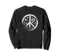 60S 70S Peace Love And Groovy Sweatshirt - Fun Novelty Design Unisex - T-Shirt, Sweatshirt, Hoodie