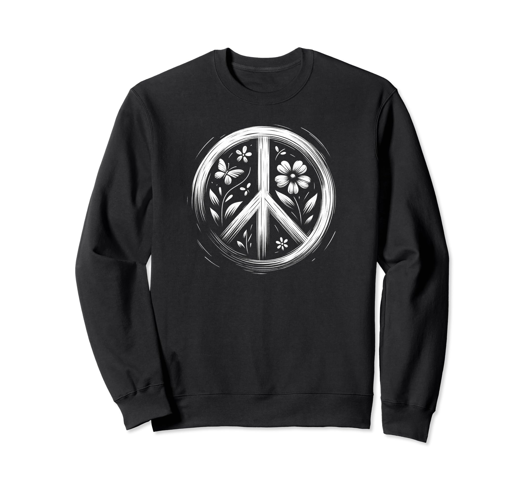 60S 70S Peace Love And Groovy Sweatshirt - Fun Novelty Design Unisex - T-Shirt, Sweatshirt, Hoodie