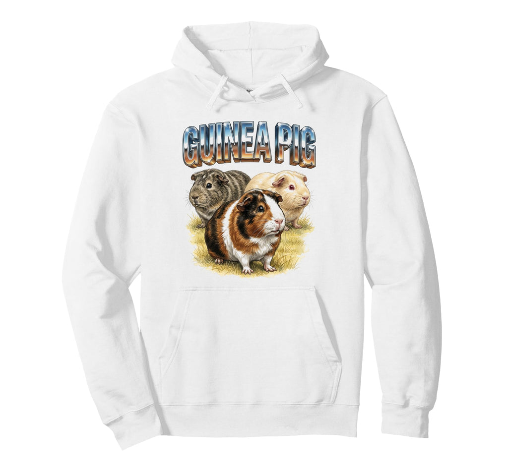Guinea Pig 70S 90S Guinea Pig Animal Lover Hoodie - Graphic Print Men Women - T-Shirt, Sweatshirt, Hoodie