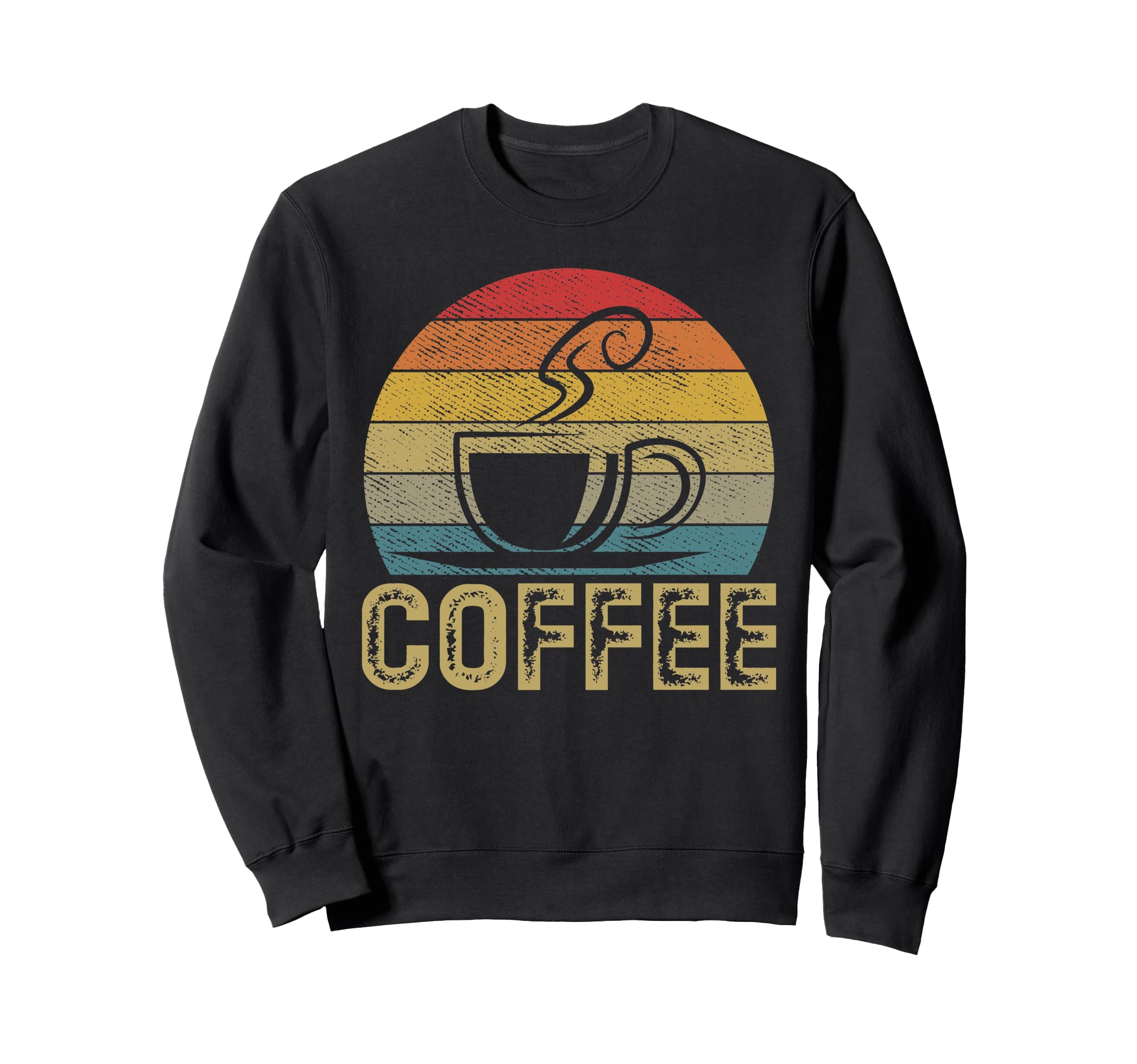Coffee Lover Sunset Coffee Sweatshirt - Graphic Print Men Women - T-Shirt, Sweatshirt, Hoodie