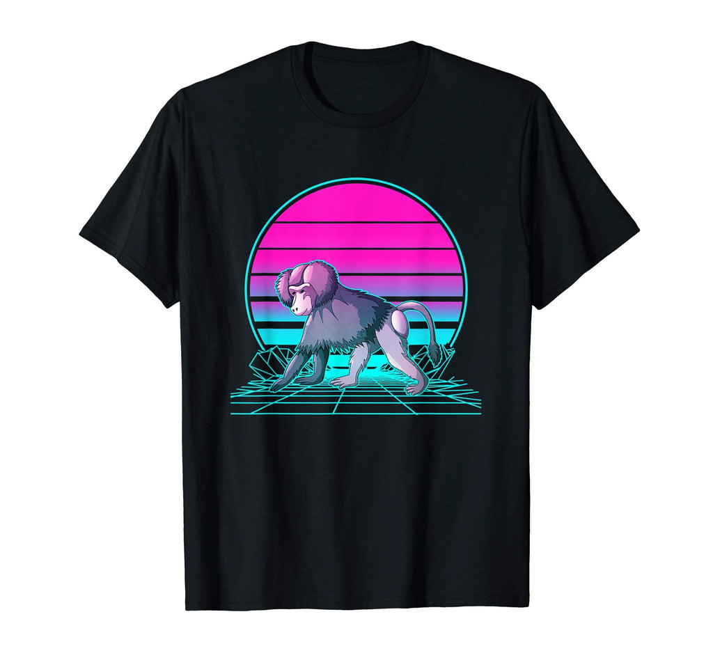 Sunset Baboon T-Shirt - Aesthetic Graphic Men Women - T-Shirt, Sweatshirt, Hoodie