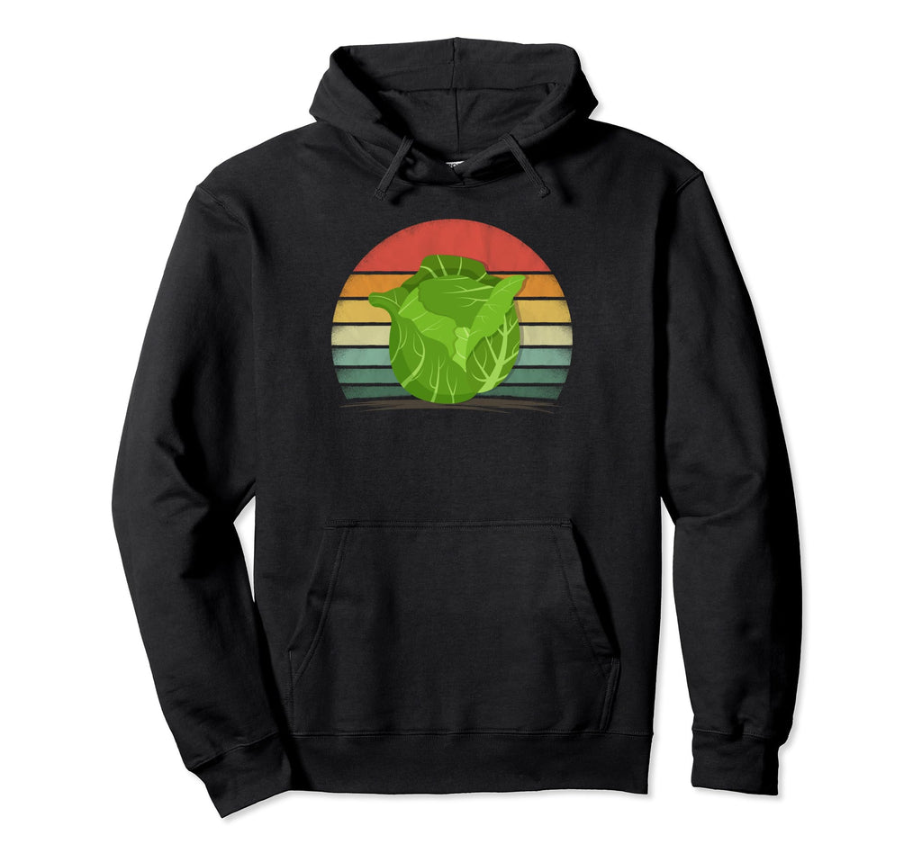 Cabbage Vegetable Distressed Cabbage Hoodie - Fun Novelty Design Unisex - T-Shirt, Sweatshirt, Hoodie